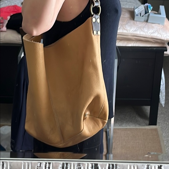 Lucky Brand Vintage Tan Leather Hobo Bag - Picture 11 of 11